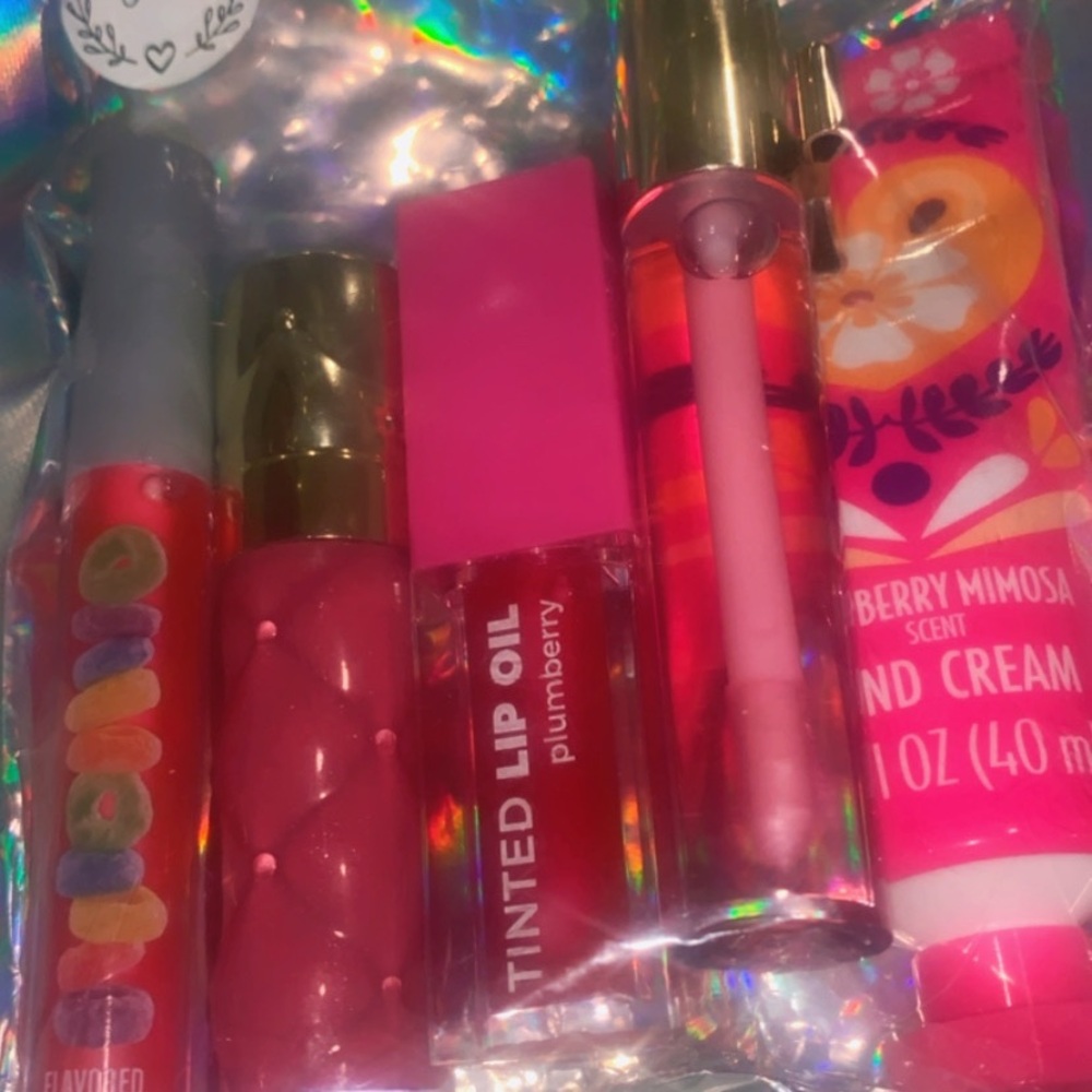 Tinted Lip Oil Set - Pink and Red